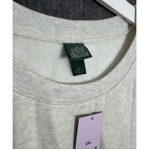 Wild Fable Women's Sweatshirt Long Sleeve Grey 2XL - Picture 3 of 6